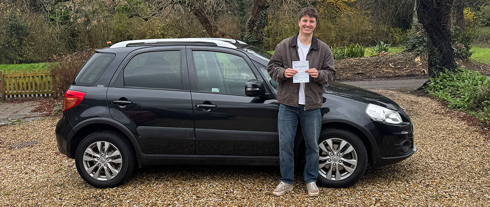 Congratulations to Michael McMenemy who passed his driving test first time in Winchester with no driving faults on 5th December 2024